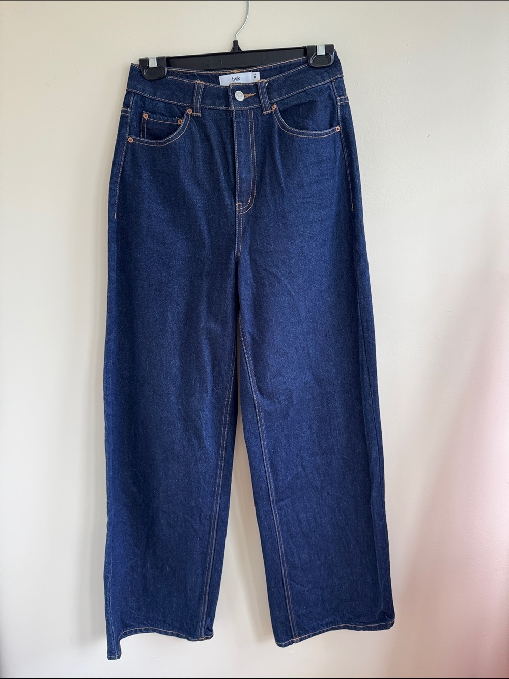 twik Dark Blue Wide-Leg Jeans